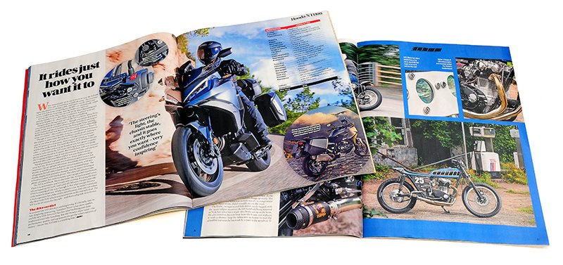 Motorcycle magazine road tests